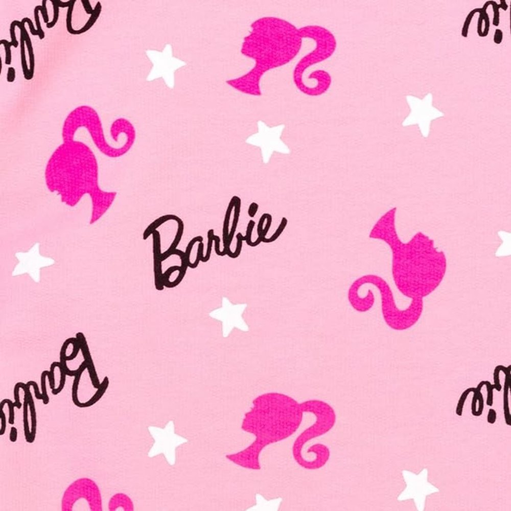 NWT Adorable Soft Pink Barbie Logo Sweatshirt Girls Costume +Gift - Picture 3 of 4